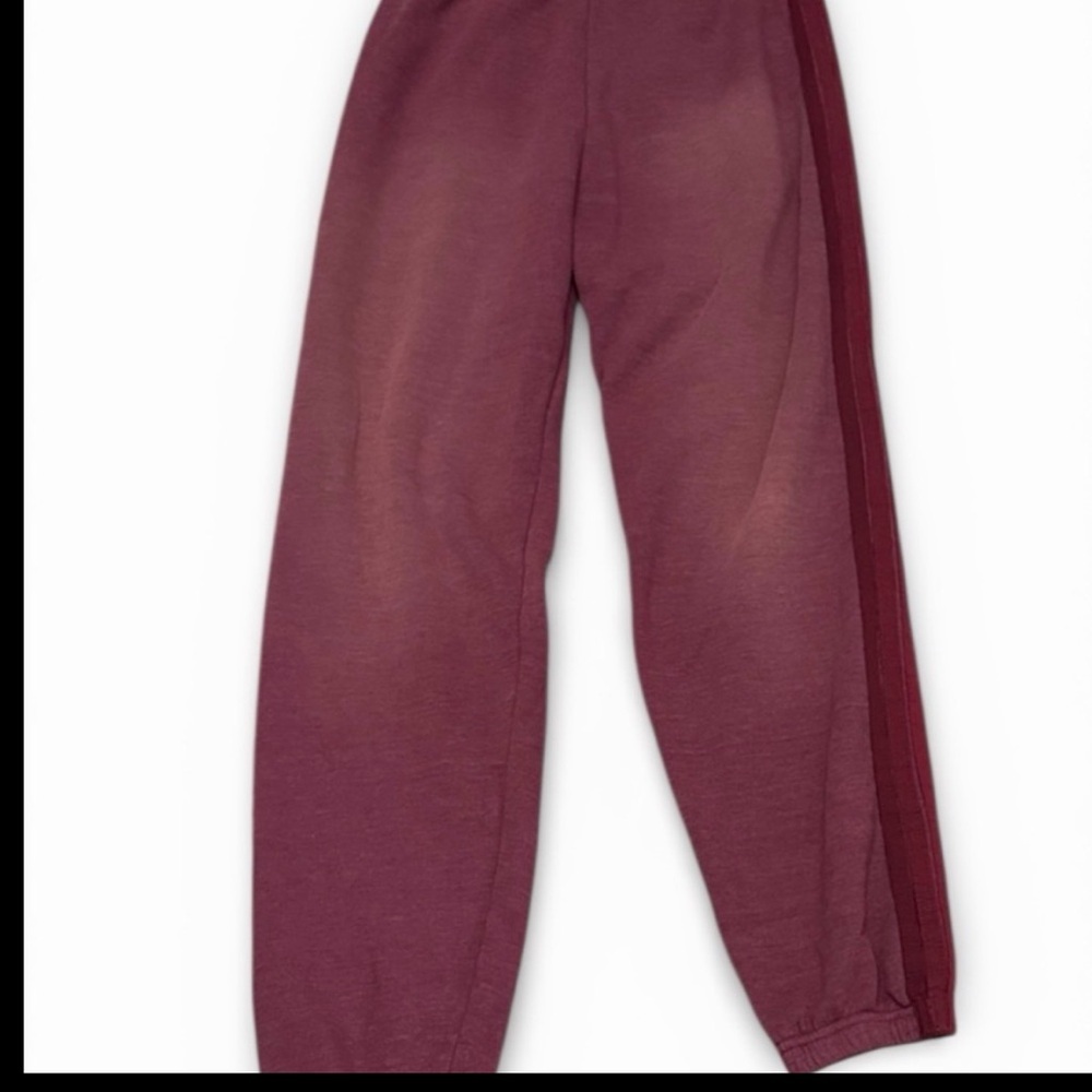 Aviator Nation 5 STRIPE SWEATPANTS - FADED BERRY - Picture 2 of 4
